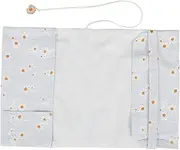 DOITOOL Decorative Cloth Book Cover for Notebooks Scratch and Tear Resistant Book Sleeve for Book Lovers and Reusable Book Protector Daisy Design