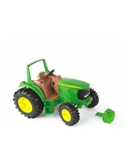 [John Deere] Steerable Tractor Kids Interactive Farm Vehicle Fun Toy 20cm 3years+