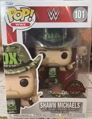 WWE Shawn Michaels D-X Exclusive Pop! Vinyl Figure with Pin #101 + Pop Protector