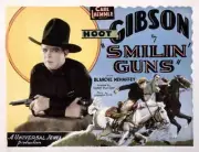 Smilin Guns Us Lobby Card Hoot Gibson 1929 Old Movie Photo