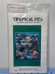 THE CRITTER PATTERN WORKS Quilt Pattern WHALES - #9004 TROPICAL FISH - 30 FISH