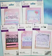 U PICK Crafters Companion Dies Everyday Sentiment Card LOVE FRIEND CONGRAT DAY