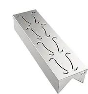 Grill Smoker Box, Outdoor Barbecue Box, Stainless Steel Grilling Accessories, with Hinge Lid for Maximum Fume Production, Enhanced Bbq Flavor, Sturdy Design, 11.81x3.15x2.36 Inches