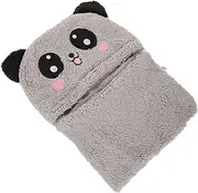 [Vaguelly] Children Hat Scarf Hat Scarf Warm Hooded Hat Neck Warmer Scarf Girl Hooded Scarf Scarf with Hood Snow Hat Hooded Scarf for Grey Polyester