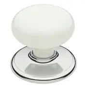 Gainsborough White Bright Chrome Classic Dummy Knobset