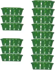 ibasenice 5sets Garden Nursery Pots Plastic Plant Baskets Seedling Baskets Outdoor for Plants 3pcs*5