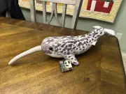 Wildlife Artists Spotted Narwhal Plush 21 Inches Long Lifelike Spotted with Tag