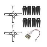 Fytoo 8PCS Propellers + 8PCS Protective Cover + 4PCS Motors for E88 E88PRO E8...