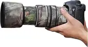 CHASING BIRDS Camouflage Waterproof Lens Coat for Canon EF 70-300mm F4-5.6 L is USM Rainproof Lens Protective Cover (Pine Camouflage, with Extender EF 2.0X III)