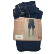 NEW Serra Dark Blue Denim Shorts Double Button Zip-Up Closure Ladies