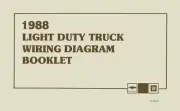 1988 Chevrolet Light Duty Wiring Diagram Schematic Factory OEM