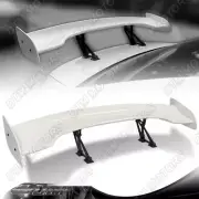 Universal 57" TYPE-3 Painted White ABS GT Trunk Spoiler Wing+Aluminum Leg Stem (for: Volkswagen)