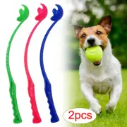 2x DOG BALL LAUNCHER THROWER PET TRAINING FETCH RETRIEVE CHUCKER LONG HANDLE