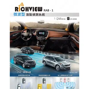 興裕 【大吉國際】RiCHVIEW LED微波型盲點監視系統 RAB-1＊公司貨