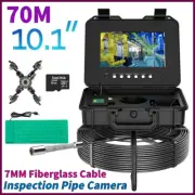 10.1" Sewer Drain Inspection Pipe Camera DVR 7MM AHD 1080P Screen 5X Image 70M