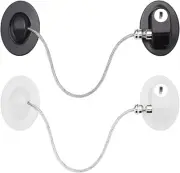 Refrigerator Fridge Lock, 2 Pcs Child Safety Lock for Cabinets, Closets, Draw...