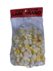 Lark Brand BLOW MOLD PLASTIC POPCORN Vintage CHRISTMAS TREE GARLAND