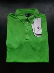 NWT MEN'S CROSS SWING POLO, SIZE: S, COLOR: SPRING GREEN (J483)