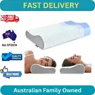 Contour Memory Foam Neck Pillow for Pain Relief - Ergonomic Cervical Support (Bl