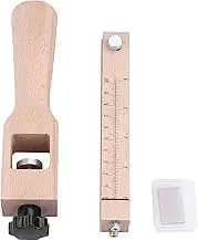 Wooden Leather Strap Cutter Craft Tool with 3 Blades Adjustable for DIY Crafts
