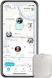 Tack GPS Plus [Lowest Monthly fee| 30 Days Battery Life] - Child, Kids, Pet, Dog, Cat, Elderly, Dementia, Car, Vehicle, Bike, Tracking Device. GPS + WiFi Positioning + Indoor Elevation Finder