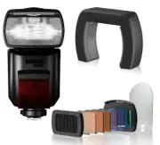 Hahnel Modus 600RT MKII SpLite Wireless Kit Fuji with FREE FREE Clamp and Light Effects