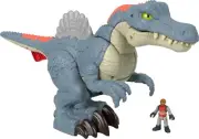 Imaginext Jurassic World Dinosaur Toy Ultra Snap Spinosaurus, Lights Sounds &