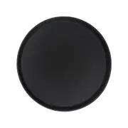 Round Non-Slip Serving Tray - 40.5cm - Black