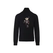 [Ralph Lauren Purple Label] Ralph Lauren Purple Label-Black Bear Long Sleeve Cashmere Pullover-Uomo XL STAND