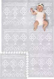 Lillefolk Baby Play Mat - Soft Non-Toxic Foam, Large Interlocking Tiles 1.2m x 1