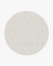 245' Round | Machine Washable Runner Rug | Kid & Pet Friendly | Indoor Rug | Prisma Monochrome Rug | Ruggable