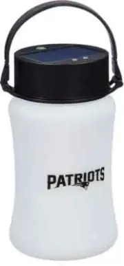 NFL Team New England Patriots Solar-Powered Evergreen Silicone Solar Lantern