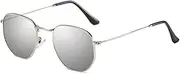 [HCHES] Polarized Sunglasses Men Retro Reflective Sun Glasses Women Square Metal Frame Eyewear Gafas Lunette De Soleil