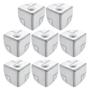 40x40x40mm Metal Box Corner Protectors Box Edge Guard Chrome Plating 8pcs