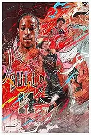 shangyang Demar DeRozan Zach LaVine Lonzo Ball Canvas Poster Bedroom Decor Sports gift Unframe:12x18inch(30x45cm)