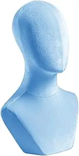 Generic Versatile Mannequin Head Block for Displaying Hats and Wigs, Blue