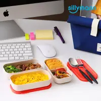 在飛比找ETMall東森購物網優惠-【韓國sillymann】 100%鉑金矽膠餐盒三件組