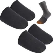 2 Pairs 3mm Neoprene Toe Warmers, Toe Covers Toe Warmer Booties, Thermal Foot Toe Caps Socks, For Winter Sports, Cycling, Hiking, Camping 2 Pairs - M