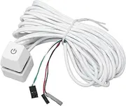 Desktop Computer Power Switch, External Remote Start Power Supply Control Adapter Cable, PC Motherboard Power On Off Switch Button Extension Cable, Plug and Play, Supported