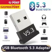 USB Bluetooth 5.3 Dongle Adapter for PC Speaker Wireless Music Audio Receiver Au
