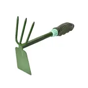 Catzon 27cm Garden Small Hand Digger and Hoe Combo Carbon Steel Garden Tool Lightweight Soft PVC Ergonomic Handle Grip Non-Slip