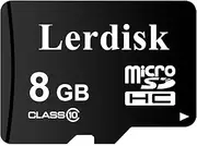 Lerdisk Factory Wholesale 8GB U1 Micro SD Card Bulk Micro SDHC UHS-I Produced by Authorized Licensee (8GB U1)