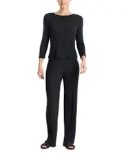 Natori Rib Essentials Long Sleeve Pajama Set