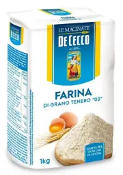 De Cecco "00" Soft Wheat Flour for pizza, bread, pasta 2.2lb(PACKS of 10)
