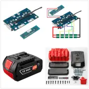 Li-ion Battery Case Housing Cover PCB Circuit Board Kit For 18V Battery Tool