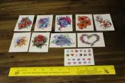 Set of 10 Vending Machine Temporary Tattoos See Photos