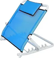 Adjustable Bed Back Rest Adjustable Back Cushion,Portable Waist Bed Support Folding Disabled Bed Back Support Orthopedic Neck, Head and Waist Support Stainless Steel Backrest