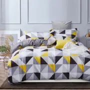 Fabric Fantastic Geometric Double Size Quilt/doona/duvet Cover Set