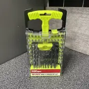 Hyper Tough 50 Piece Drill Bit & Drive Bit Set T-shaped Handle Drill Bit Driver