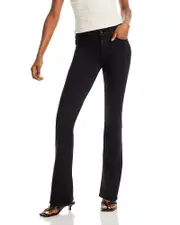 7 For All Mankind Kimmie Mid Rise Bootcut Jeans in Rinse Black